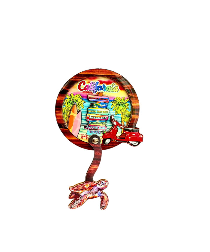 3D California Marine Life Dangling Souvenir Magnet – Assorted Designs