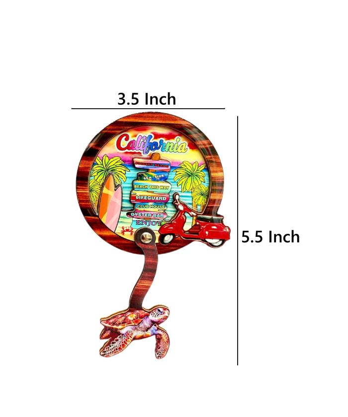 3D California Marine Life Dangling Souvenir Magnet – Assorted Designs