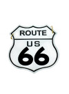 Classic Route 66 Shield Hanging Sign