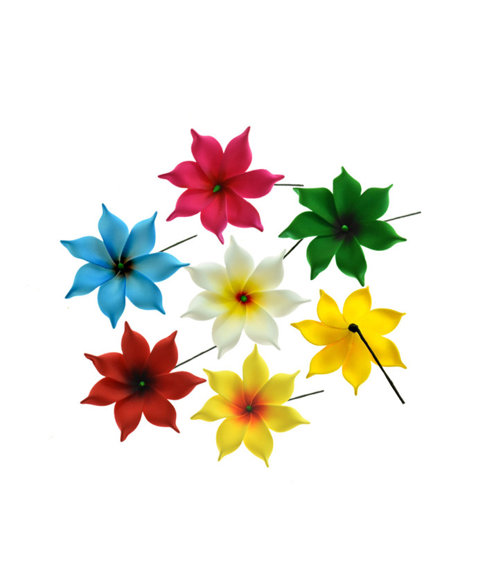 Hawaiian Foam Plumeria Flower Hair Clip