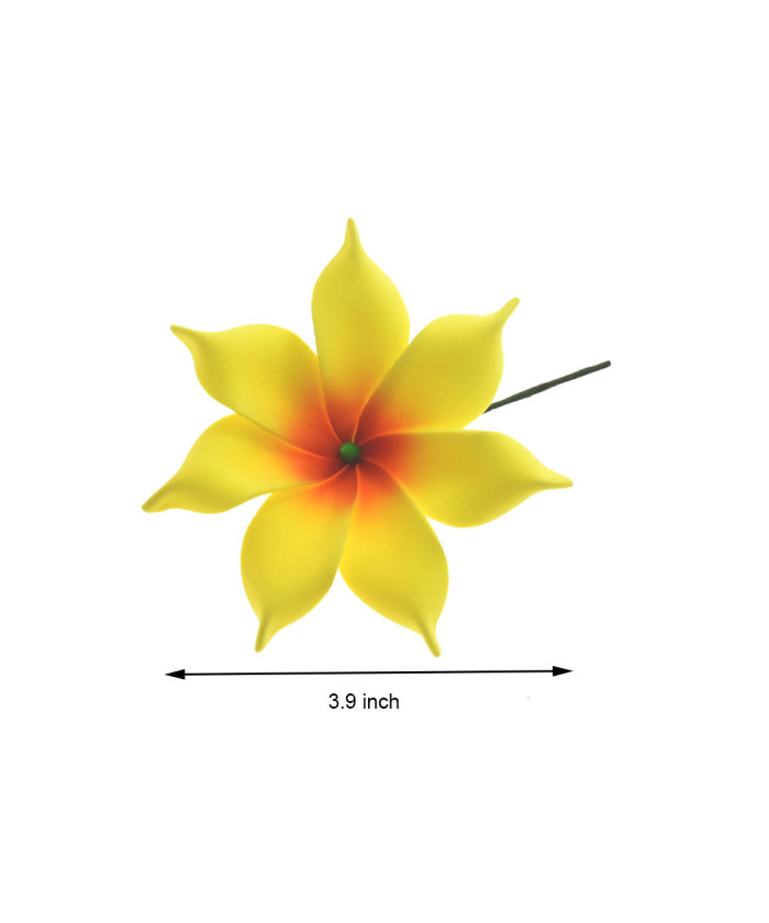 Hawaiian Foam Plumeria Flower Hair Clip