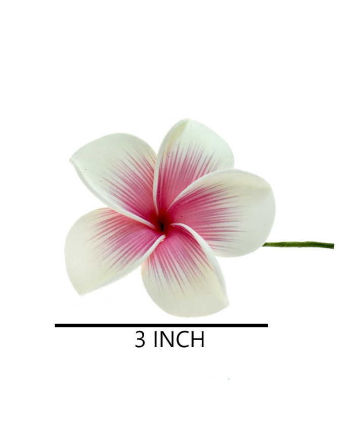 Tropical Plumeria Flower Hair Sticks – Assorted Colors