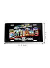 Route 66 100th Anniversary 1926–2026 Metal License Plate Sign