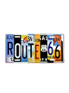 Route 66 Multi-State License Plate Metal Sign  