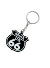  Double Sided Black Route 66 Shield Key Chain
