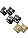 Coco Shell  Carved Design Earrings