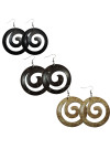 Coco Shell  Carved Design Earrings