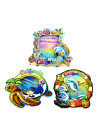 3D California Coastal Marine Life Magnet with Moving Glitter Sand – Assorted Designs