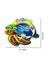 3D California Coastal Marine Life Magnet with Moving Glitter Sand – Assorted Designs