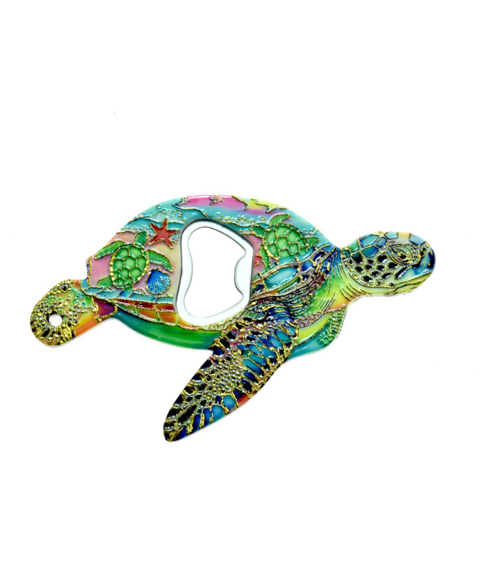 Sea Turtle Bottle Opener Magnet 