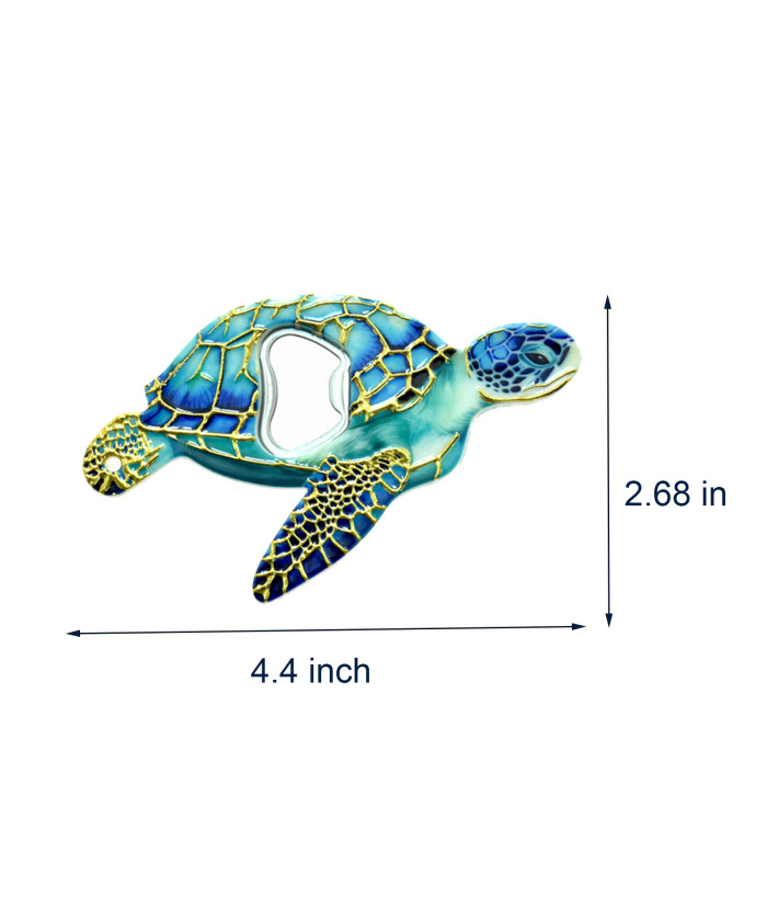 Sea Turtle Bottle Opener Magnet 