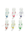 Adjustable Plumeria Flower Beaded Anklet – 6 Assorted Colors