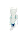 Adjustable Plumeria Flower Beaded Anklet – 6 Assorted Colors