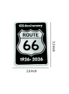 Route 66 100th Anniversary 1926–2026 Shield Metal Magnet