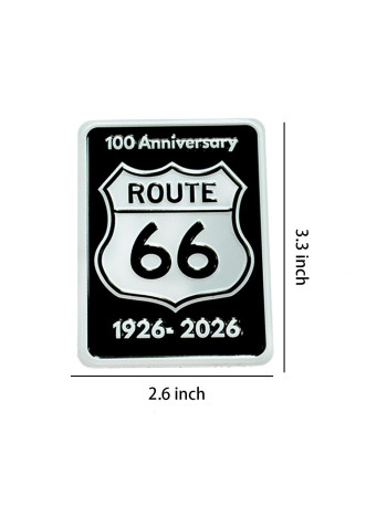 Route 66 100th Anniversary 1926–2026 Shield Metal Magnet