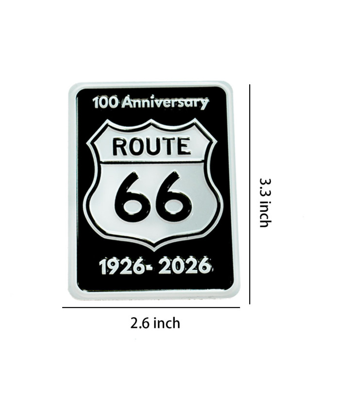 Route 66 100th Anniversary 1926–2026 Shield Metal Magnet