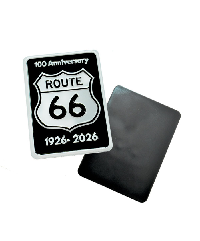 Route 66 100th Anniversary 1926–2026 Shield Metal Magnet